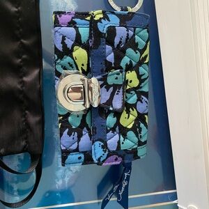 Vera Bradley Blue and Green Patterned Wallet